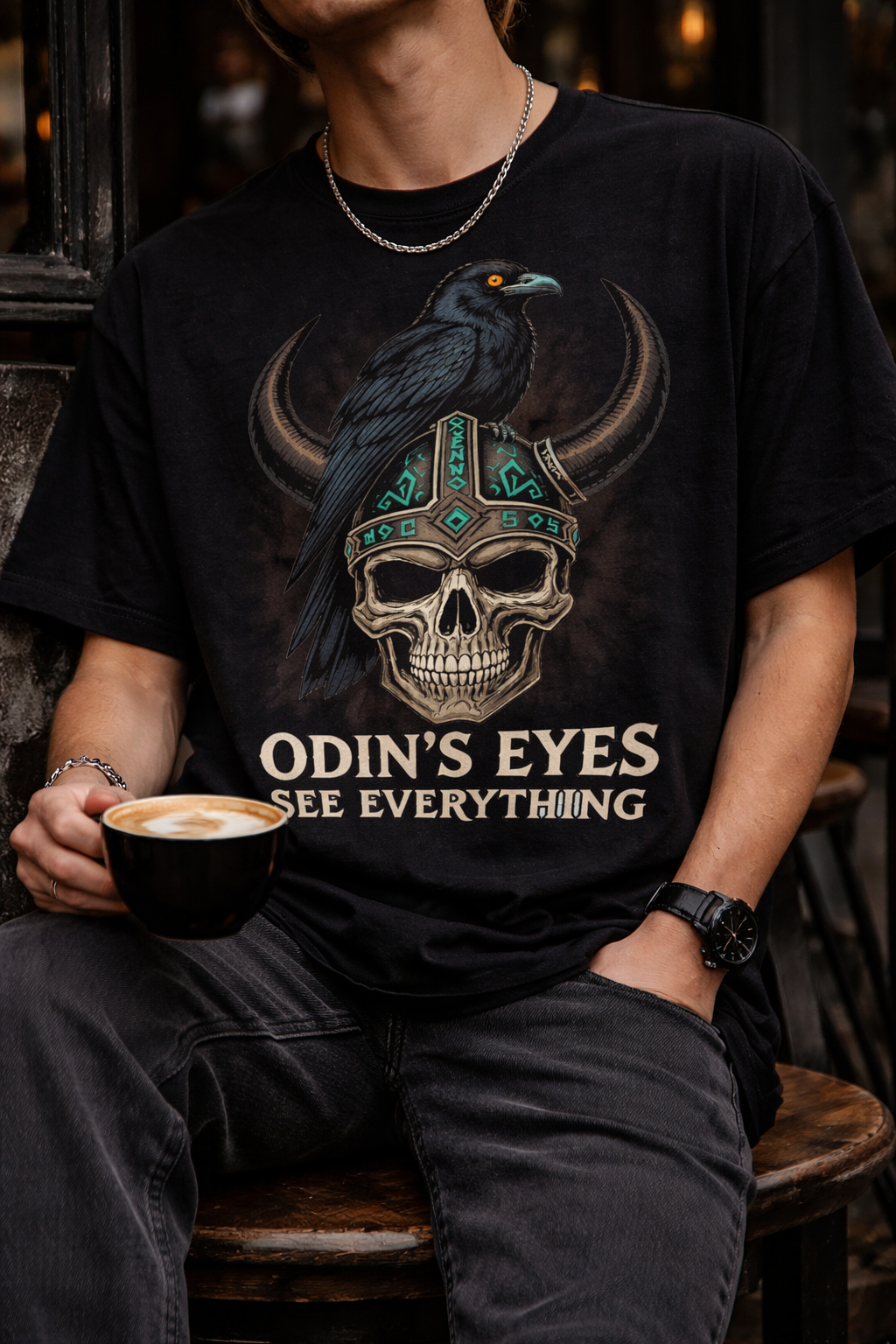 Animal × Viking T-Shirt | Norse Mythology Dark Graphic Tee