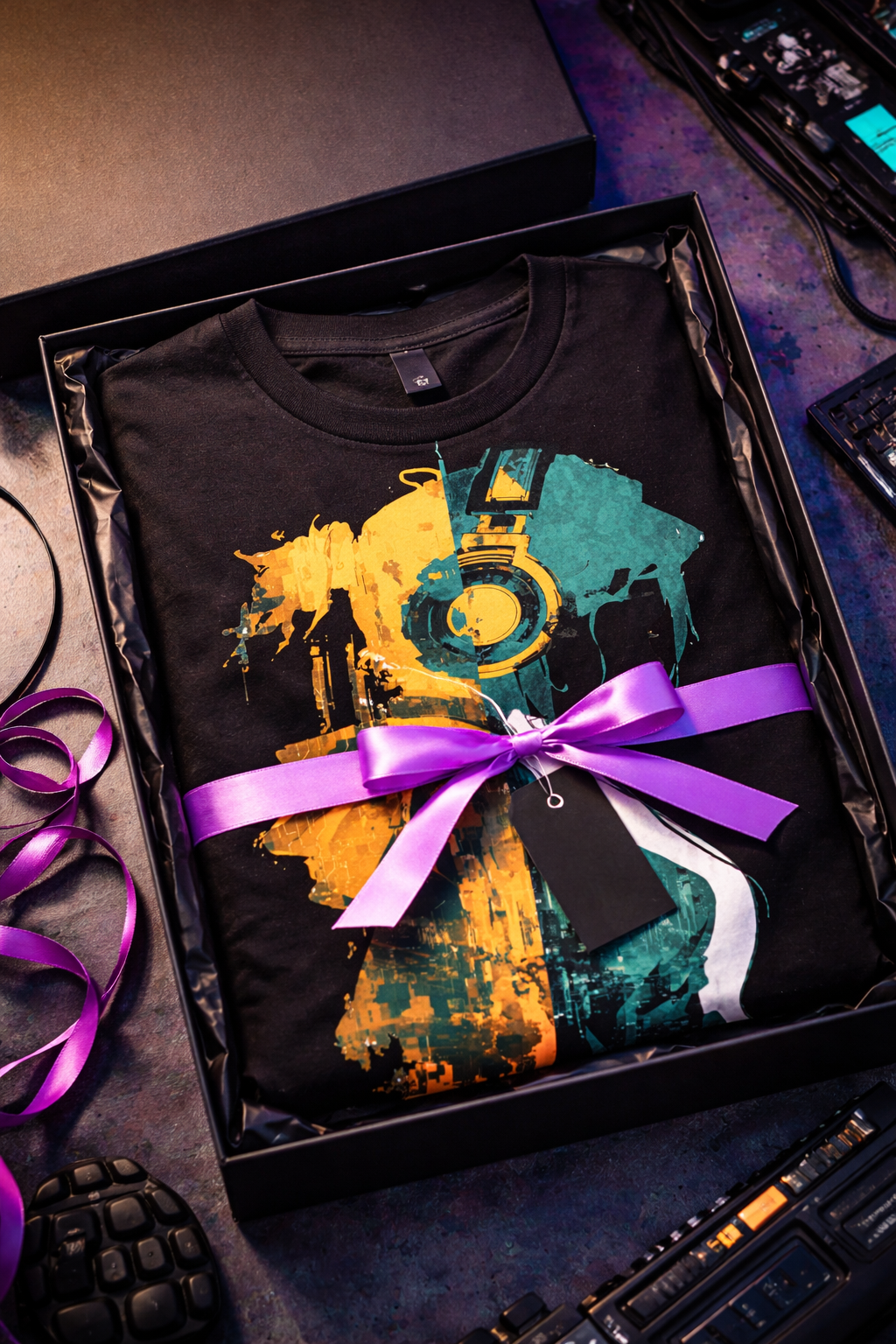 Neon Cyberpunk Girl Graphic T-Shirt | Futuristic Anime Streetwear