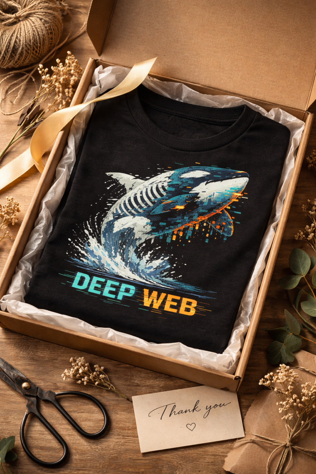 Retro Orca Killer Whale Graphic T-Shirt