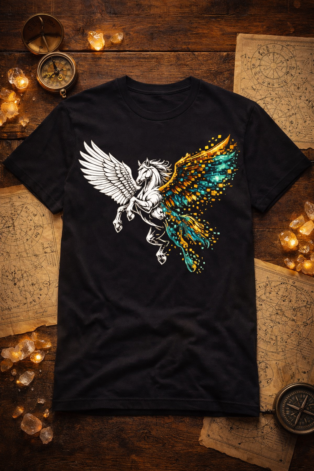 Pegasus in Mid-Flight Graphic T-Shirt