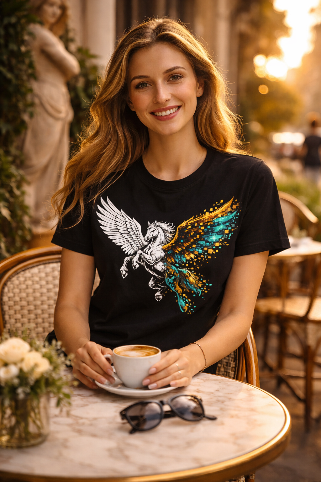 Pegasus in Mid-Flight Graphic T-Shirt