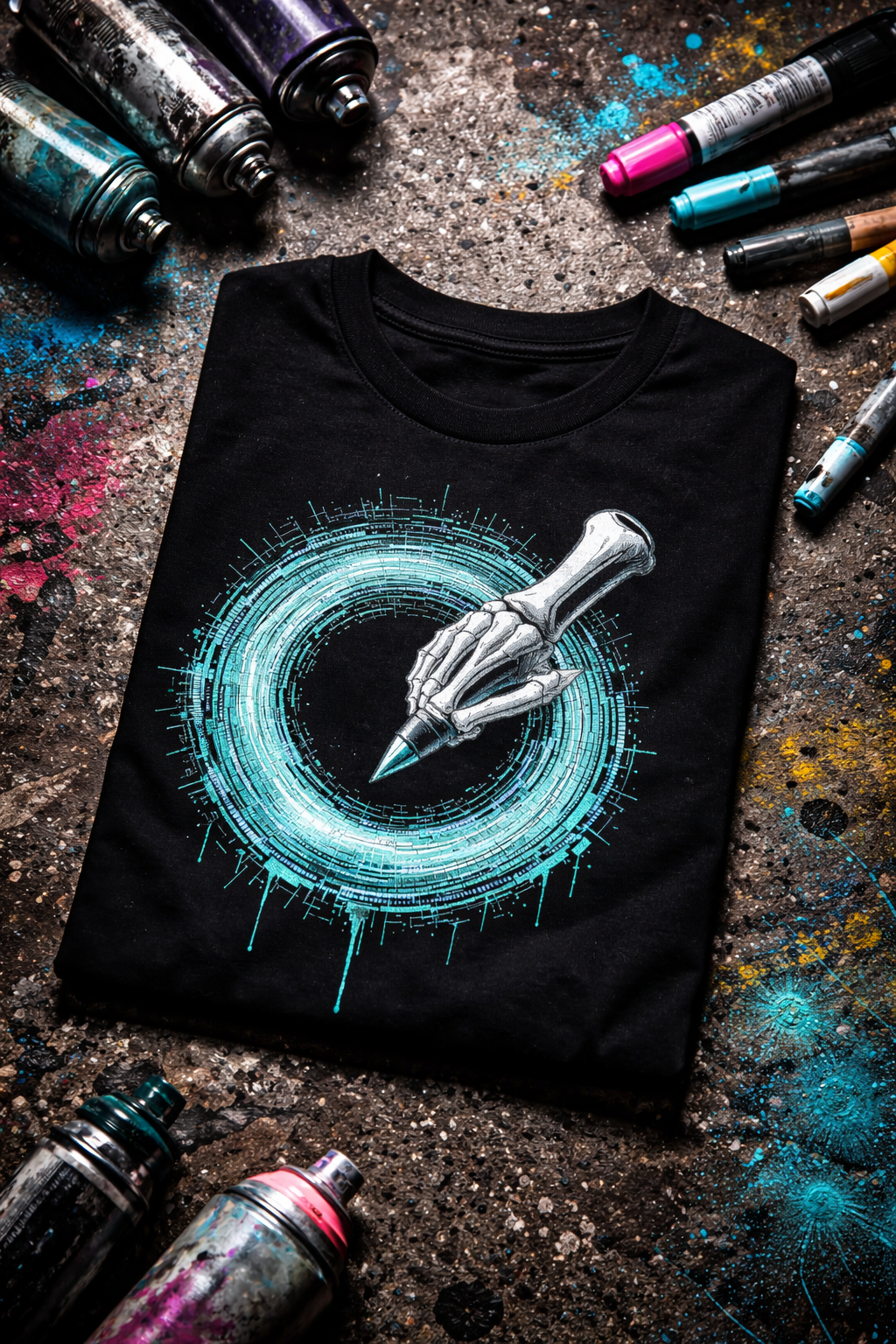 Graffiti Marker Portal Urban Streetwear T-Shirt