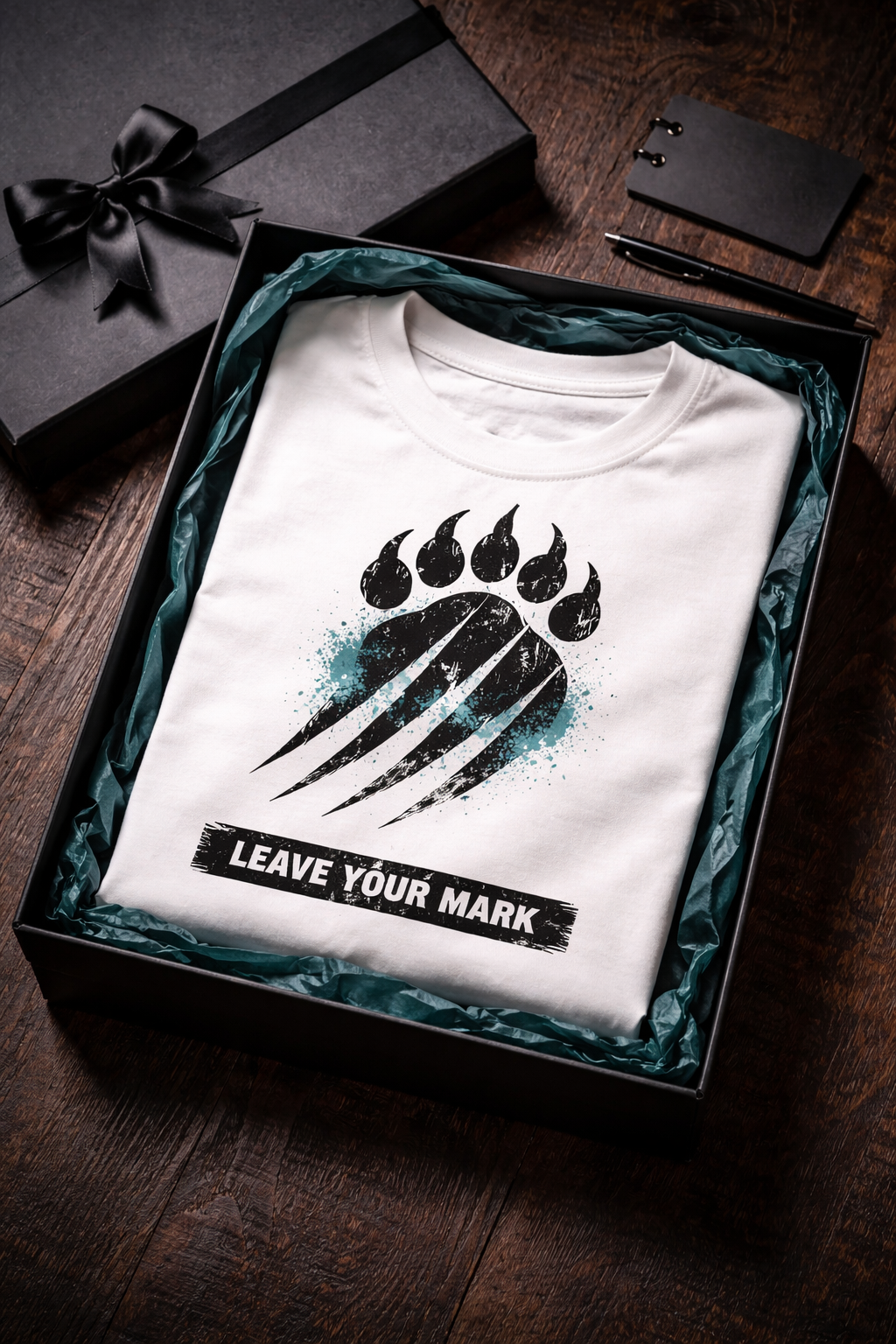 Leave Your Mark Bear Claw Glitch T-Shirt