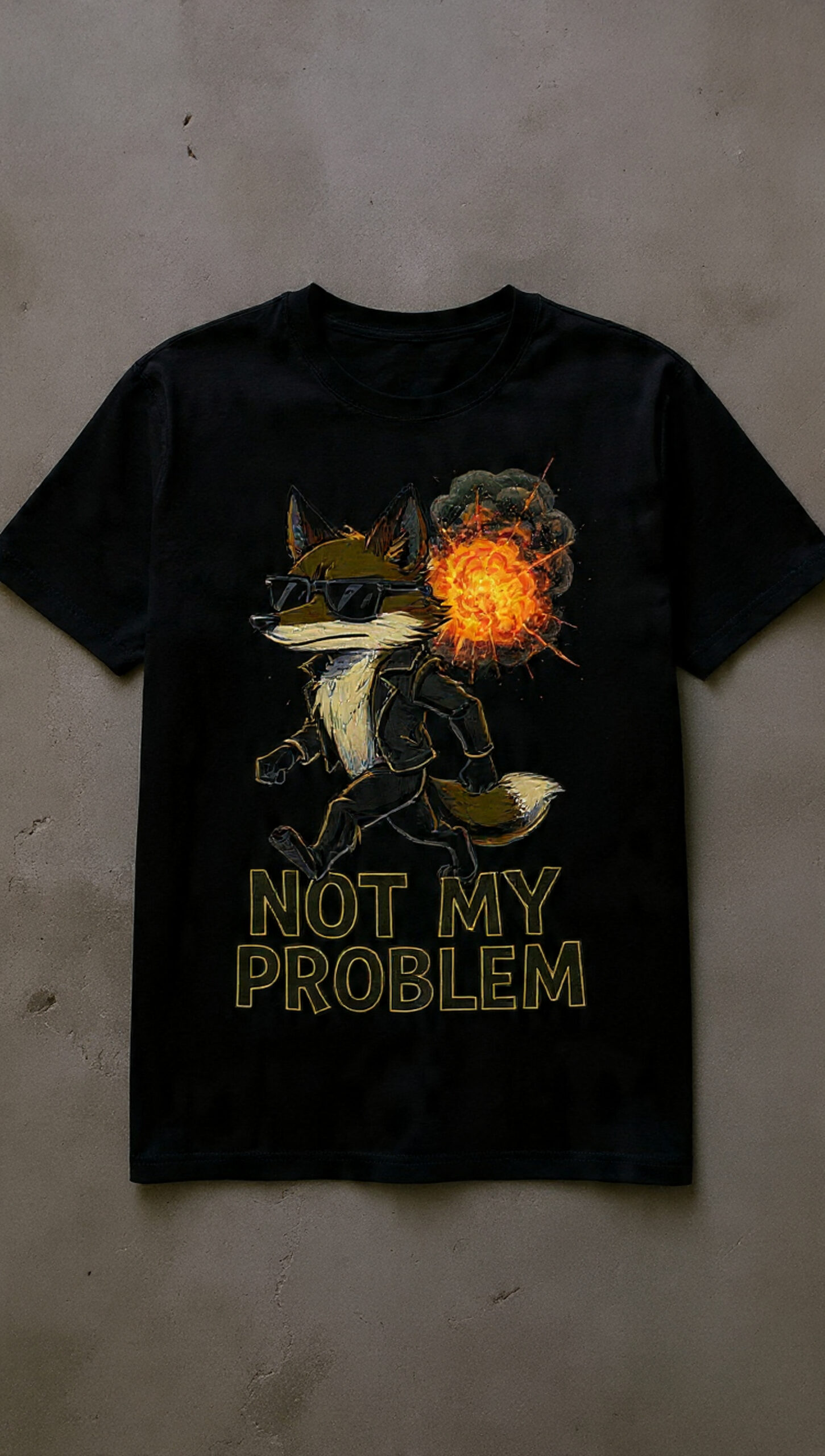 Not My Problem Fox T-Shirt | Funny Sarcastic Animal Streetwear Tee