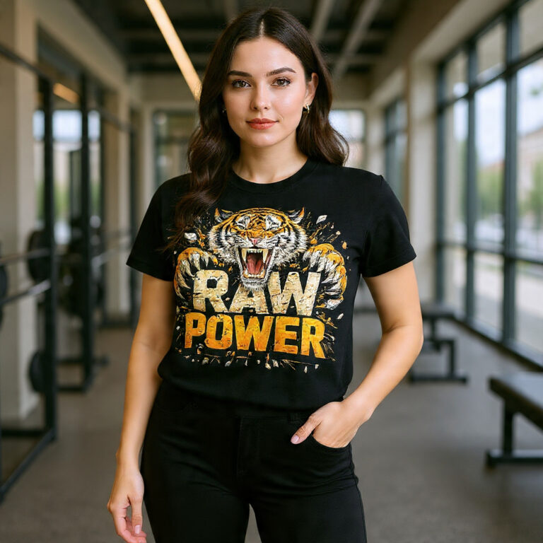 Raw Power Roaring Tiger T-Shirt – Bold Streetwear Graphic