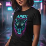 APEX Neon Cyberpunk Graphic T-Shirt