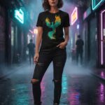 Phoenix Rising Graffiti Fire Streetwear Graphic Tee