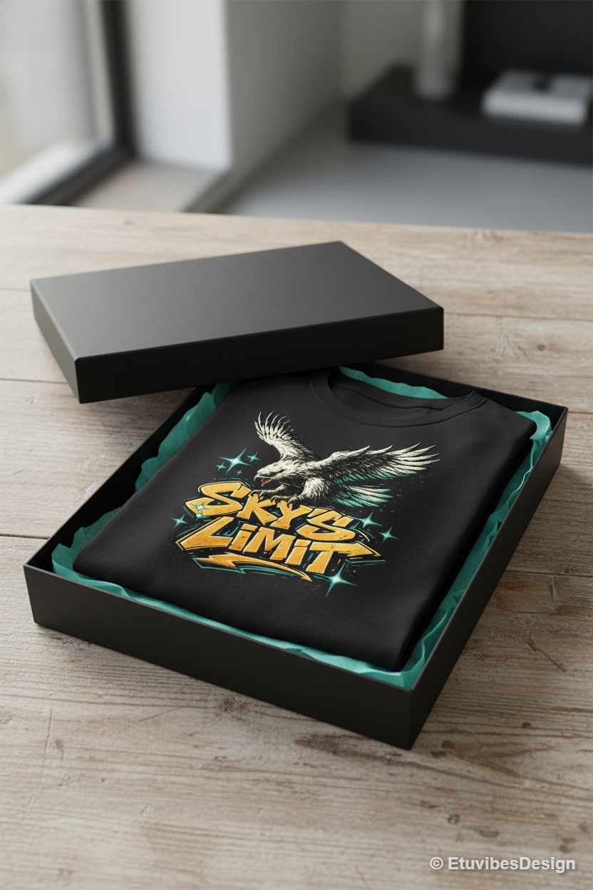 Sky’s Limit 1980s Retro Streetwear Hawk T-Shirt