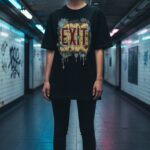 Corrupted EXIT Graffiti Streetwear Graphic T-Shirt