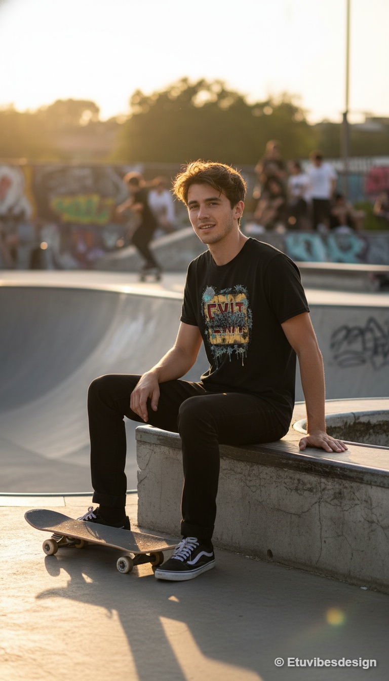 Corrupted EXIT Graffiti Streetwear Graphic T-Shirt