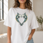 Tribal Dolphin Heart Graphic T-Shirt | Y2K Ocean Core